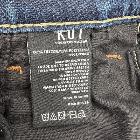 Kut From The Kloth Womens Frayed Denim Bermuda Shorts Size 0 - Picture 6 of 11